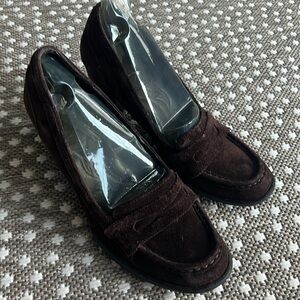 Born suede oxford heels. Size 10M